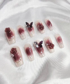 Butterfly Press-On Nails -Clothing Discount Store 28.0