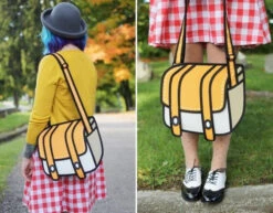 2D Cartoon Messenger Bag -Clothing Discount Store 2d cartoon messenger bag 2 dimensional 2d 2d bag purse 3d purse kawaii babe 712