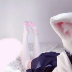 3D Paw Print Pad Stockings 33 3D Paw Print Pad Stockings -Clothing Discount Store 3d paw print pad stockings socks thigh high socks paw print pad cat 157