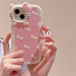3D Pink Bow IPhone Case -Clothing Discount Store 3d pink bow iphone case mobile phone cases bows hello kitty kawaii 810