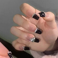3D Pretty Princess Press On Nails -Clothing Discount Store 3d pretty princess press nails false press on natural bows 471