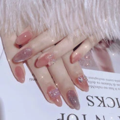 3D Pretty Princess Press On Nails -Clothing Discount Store 3d pretty princess press nails false press on natural bows 553