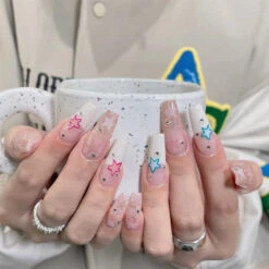 3D Pretty Princess Press On Nails -Clothing Discount Store 3d pretty princess press nails false press on natural bows 996