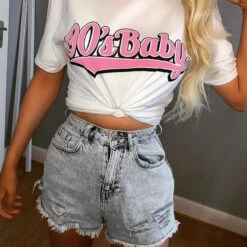 90s Baby Oversized Tee -Clothing Discount Store 90s baby oversized tee clothing tops baby oversized tee 90s baby 858