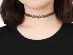90s Choker -Clothing Discount Store 90s choker chokers classic collar collars goth jewelry kawaii babe 231