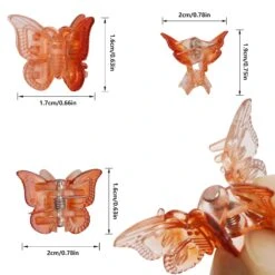 90s Princess Butterfly Clips (50 Pieces) -Clothing Discount Store 90s princess butterfly clips 50 pieces hair accessories accessory clip kawaii babe 595