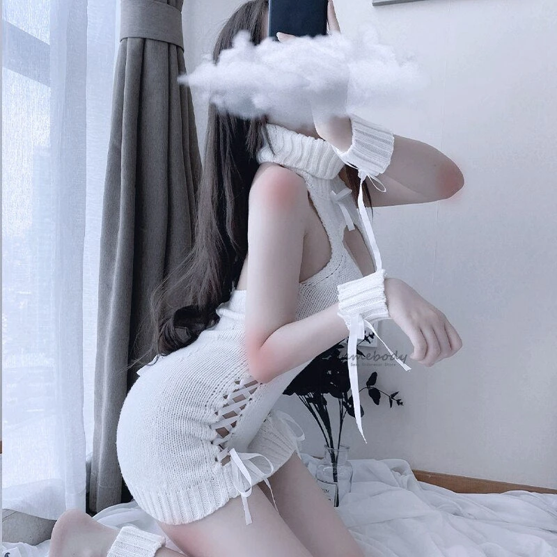 Lace Up Knit Sweater Dress 19 Lace Up Knit Sweater Dress - Image 17