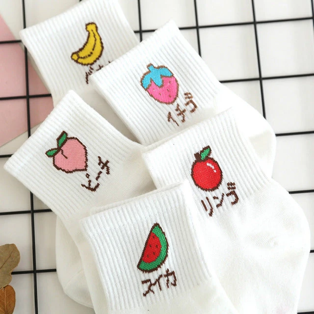 Japanese Fruit Socks 4 Japanese Fruit Socks - Image 2