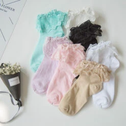 Ruffled Princess Socks -Clothing Discount Store H74e31901ce2b42c681f7f75d085cbc37w