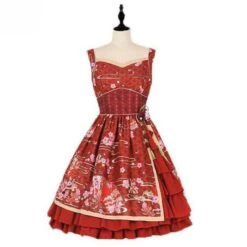 Sakura Flower Dress -Clothing Discount Store ROLECOS 4 Color Sweet Lolita Dress Women Lovely Sleeveless Strap Dress Print Side Cardigan Kimono Lolita.jpg 640x640 10f7c910 71e9 498e af97 e7b1bd3cb45d