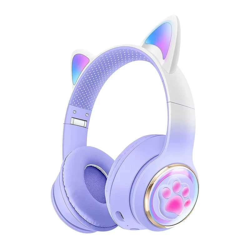 Paw Print Cat Ear Gaming Headphones 4 Paw Print Cat Ear Gaming Headphones - Image 2