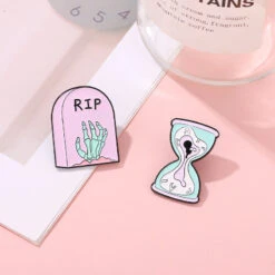 Pastel Goth Creepy Cute Enamel Pin Set -Clothing Discount Store S28183fd2ce814923974ae6b223c7a7024