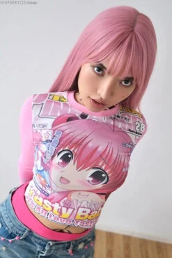 Tasty Babe Manga Long Sleeve Tee -Clothing Discount Store S45a49be409c8424ea3a83e60209364f55