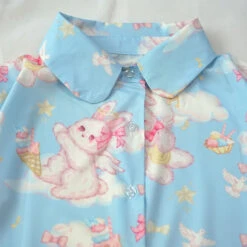 Angel Bunny Button-Up -Clothing Discount Store S5089a1df23664807a4b8563f21adffdca