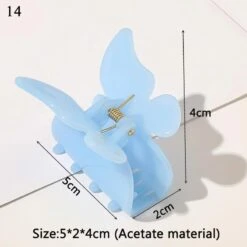 Speckled Butterfly Acrylic Hair Clips -Clothing Discount Store S565ba86a2126495db4307ee78e191edfK