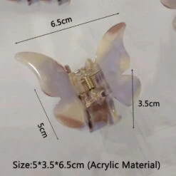 Speckled Butterfly Acrylic Hair Clips -Clothing Discount Store S85d9d51bbb4c48bdbf02e91d97a7c93c7