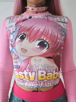 Tasty Babe Manga Long Sleeve Tee -Clothing Discount Store S8e95b83ce0e648a88dfabb6222c07c5e4