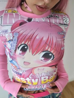 Tasty Babe Manga Long Sleeve Tee -Clothing Discount Store S9dfdb03a94b449e894a984beae73e6b1g
