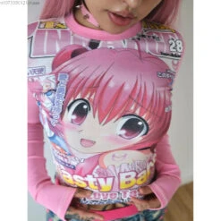 Tasty Babe Manga Long Sleeve Tee -Clothing Discount Store Sa0e3d6695f9e4eb6b08edf5e645f8bceN