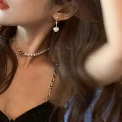 Pearls & Ribbons Earrings -Clothing Discount Store Sb437d7f910a14f97aa97af1ce9e441309