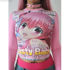 Tasty Babe Manga Long Sleeve Tee -Clothing Discount Store Sc84b53f2ac924748a6843d4bdd602ae1b
