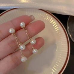 Pearls & Ribbons Earrings -Clothing Discount Store Sd32ebf157a7046859694fb1efd1f51cfb