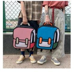 2D Cartoon Backpack -Clothing Discount Store Sd832396b6b27481a9b1ec7bdd2e6a527u