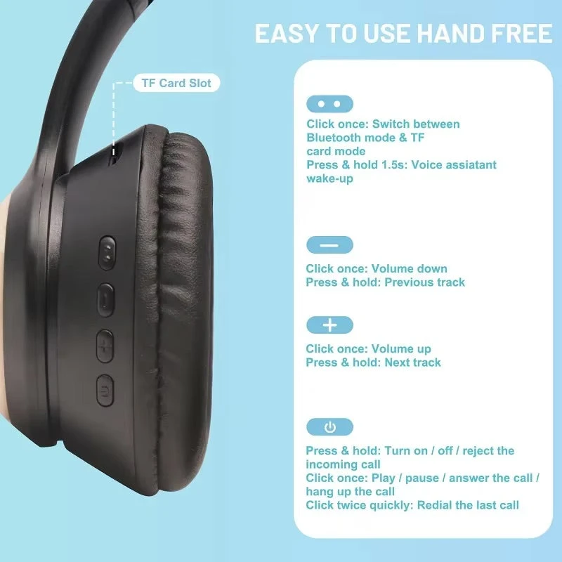 Paw Print Cat Ear Gaming Headphones 18 Paw Print Cat Ear Gaming Headphones - Image 16