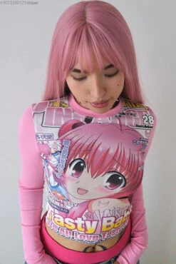 Tasty Babe Manga Long Sleeve Tee -Clothing Discount Store Sf0d97cd387774278a749c83458eb4ab2i