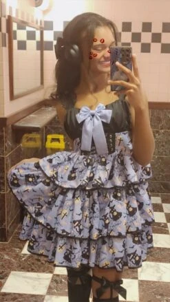 Haunted Halloween Patterned Dress -Clothing Discount Store Snapchat 1557890819