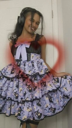Haunted Halloween Patterned Dress -Clothing Discount Store Snapchat 879269911