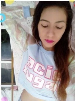 Acid Sugar Crop Top -Clothing Discount Store acid sugar crop top acidic baby blue belly sweater kawaii babe 644