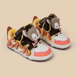 Angel Fox Sneakers -Clothing Discount Store angel fox sneakers angel deer footwear fox high top shoes kawaii babe 113