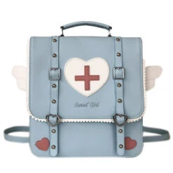 Angel Medic Bag -Clothing Discount Store angel medic bag blue backpacks handbags kawaii kawaiicore lolita purse babe 979
