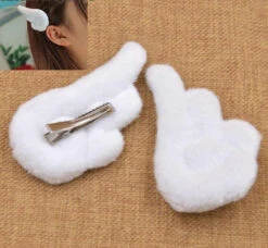 Angel Wing Hairclips -Clothing Discount Store angel wing hairclips angel wings card captor sakura fuzzy hair hair accessories accessories kawaii babe 600