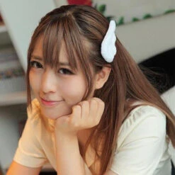 Angel Wing Hairclips -Clothing Discount Store angel wing hairclips angel wings card captor sakura fuzzy hair hair accessories accessories kawaii babe 688