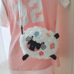 Baa Baa Black Sheep Purse -Clothing Discount Store baa black sheep purse cloth shoulder strap kawaii babe 146