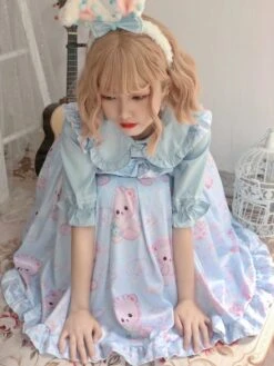 Baby Angel Bear Dress 27 Baby Angel Bear Dress -Clothing Discount Store baby angel bear lolita dress angels clothes clothing dresses ddlg playground 495