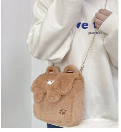 Baby Bear Fur Handbag -Clothing Discount Store baby bear fur handbag fuzzy bag handbags kawaii babe 871