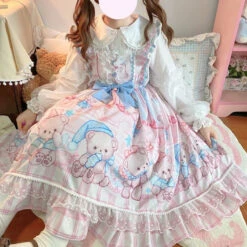 Little Baby Bear Dress -Clothing Discount Store baby bear lolita dress dresses jsk jsks ddlg playground 136