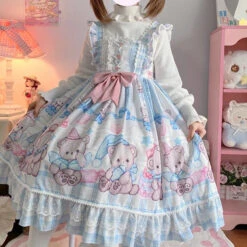 Little Baby Bear Dress -Clothing Discount Store baby bear lolita dress dresses jsk jsks ddlg playground 644