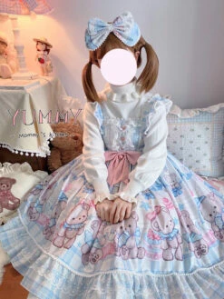 Little Baby Bear Dress -Clothing Discount Store baby bear lolita dress dresses jsk jsks ddlg playground 661
