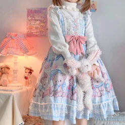 Little Baby Bear Dress -Clothing Discount Store baby bear lolita dress dresses jsk jsks ddlg playground 700