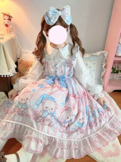 Little Baby Bear Dress -Clothing Discount Store baby bear lolita dress dresses jsk jsks ddlg playground 786