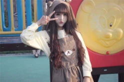 Baby Bear Romper Dress -Clothing Discount Store baby bear romper dress one pieces rilakkuma bear jumper baby skirt 283