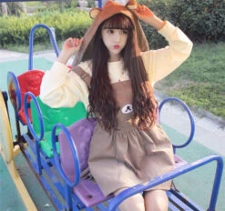 Baby Bear Romper Dress -Clothing Discount Store baby bear romper dress one pieces rilakkuma bear jumper baby skirt 965