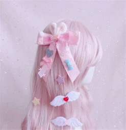 Baby Bun Hair Bows -Clothing Discount Store baby bun hair bows baby baby bun buns bunny bunny clips hair accessory kawaii babe 755