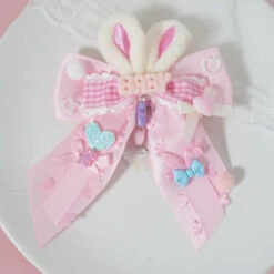 Baby Bun Hair Bows -Clothing Discount Store baby bun hair bows baby baby bun buns bunny bunny clips hair accessory kawaii babe 784