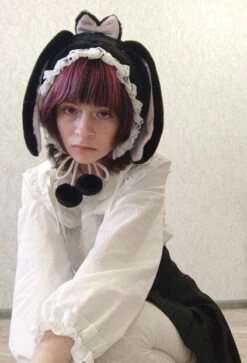 Baby Bun Bonnet -Clothing Discount Store baby bun lolita bonnet bunny ear ears girls hat kawaii babe 117