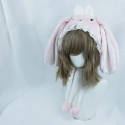 Baby Bun Bonnet -Clothing Discount Store baby bun lolita bonnet pink bunny ear ears girls hat kawaii babe 880